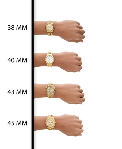 Men's Greyson Chronograph Gold-Tone Stainless Steel Watch 43mm-Gold-Tone - 4