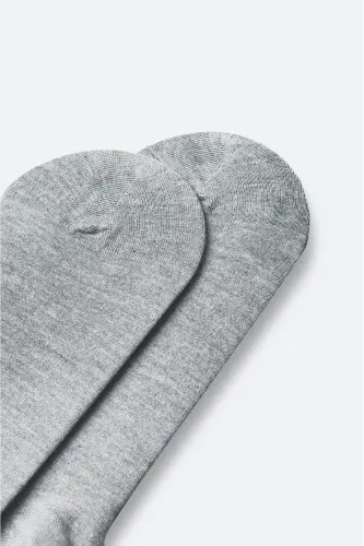 Erkek Gri Bambu Patik Çorap B008556 - AVVA (1)