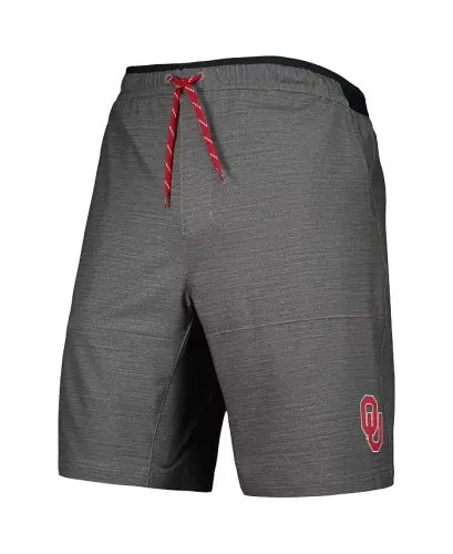 Men's Gray Oklahoma Sooners Twisted Creek Omni-Shield Shorts - Gray - 2