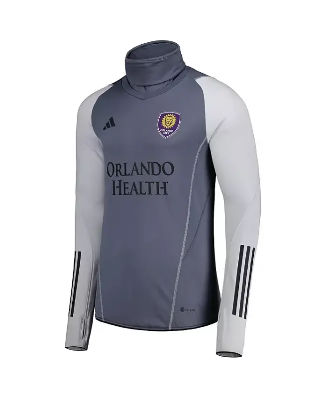 Men's Gray Orlando City SC Warm Raglan COLD.RDY Top - Gray - 2