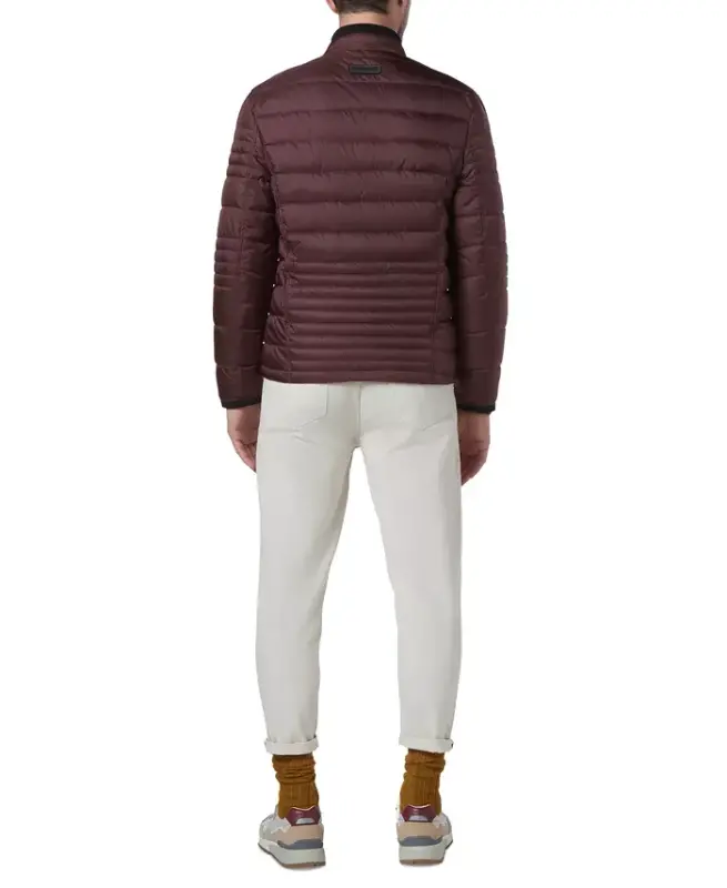 Men's Grymes Packable Racer Jacket-Oxblood - 2