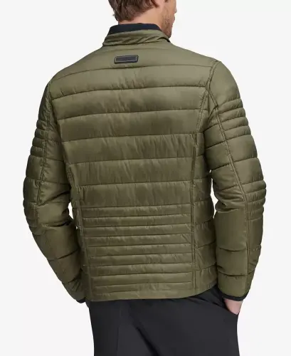 Men's Grymes Packable Racer Jacket - Olive Green - MARC NEW YORK (1)