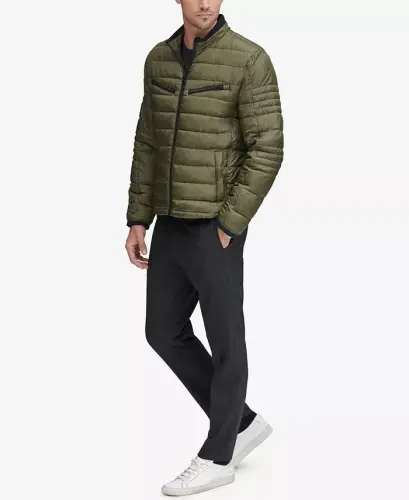 Men's Grymes Packable Racer Jacket - Olive Green - 4
