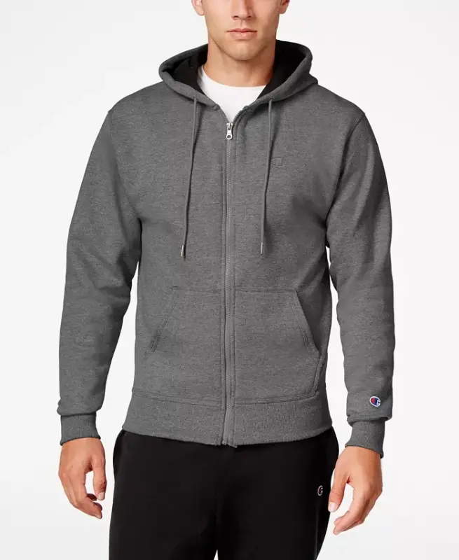 Men's Powerblend Fleece Zip Hoodie - CHAMPION