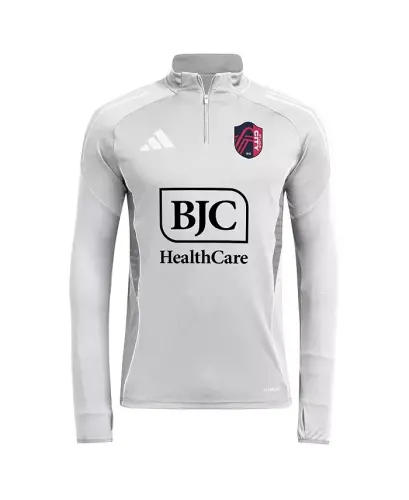 Men's Silver St. Louis City SC 2025 Quarter-Zip Long Sleeve Training Top - Silver - ADIDAS (1)