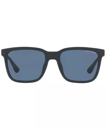 Men's Sunglasses, AX4112SU 55-Matte Blue - A|X ARMANI EXCHANGE (1)