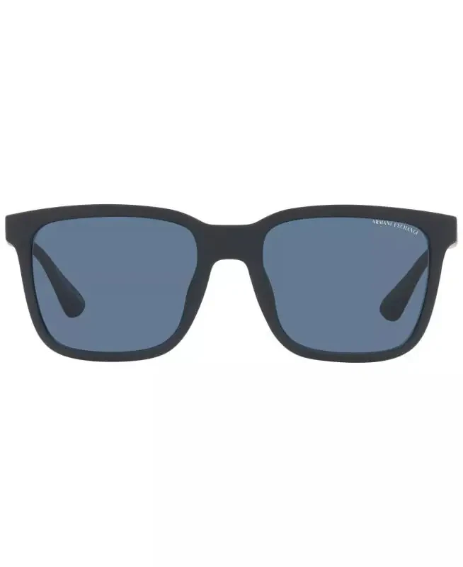 Men's Sunglasses, AX4112SU 55-Matte Blue - 2