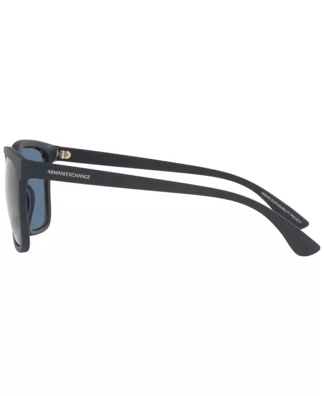 Men's Sunglasses, AX4112SU 55-Matte Blue - 3