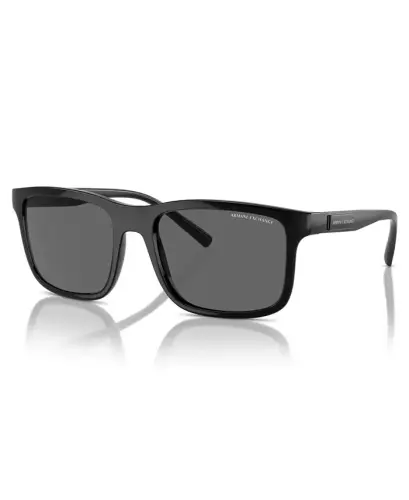 Men's Sunglasses, Ax4145S - Shiny Black - 1
