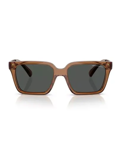 Men's Sunglasses AX4147S - Shiny Transparent Brown - 4