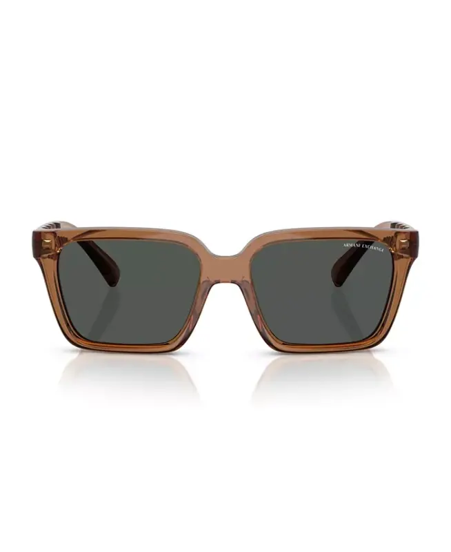 Men's Sunglasses AX4147S - Shiny Transparent Brown - 4