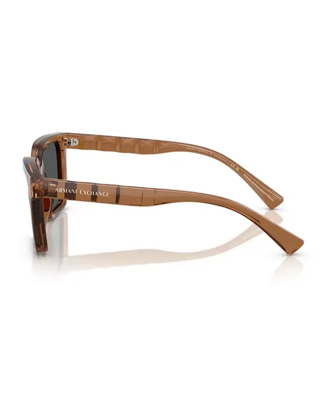Men's Sunglasses AX4147S - Shiny Transparent Brown - 5