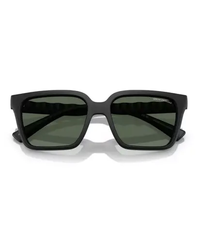 Men's Sunglasses AX4147S - Shiny Transparent Brown - 9