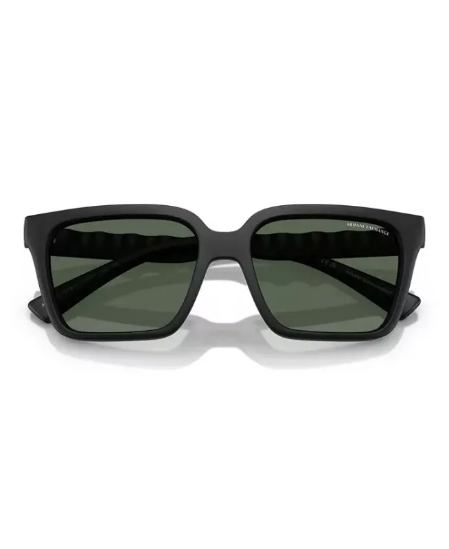Men's Sunglasses AX4147S - Shiny Transparent Brown - 9