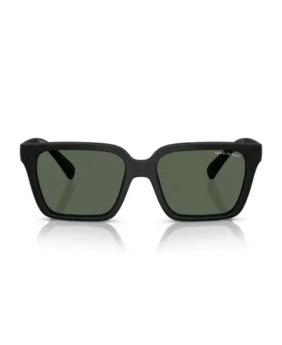 Men's Sunglasses AX4147S - Shiny Transparent Brown - 10