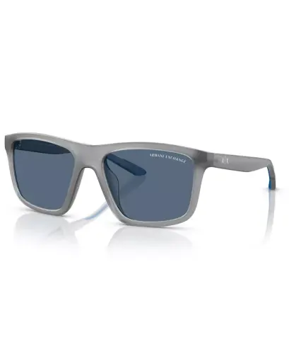 Men's Sunglasses AX4149SU - Matte Opalescent Gray 