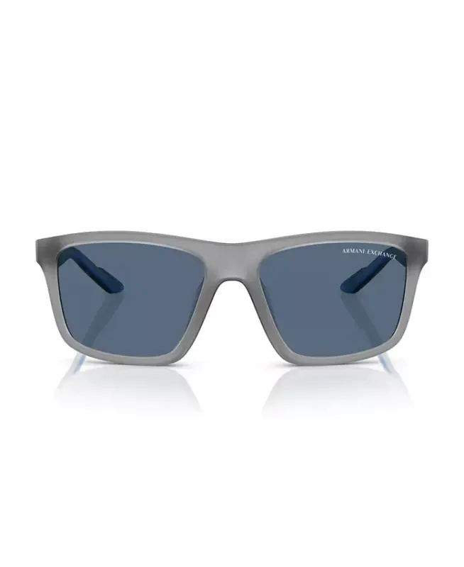 Men's Sunglasses AX4149SU - Matte Opalescent Gray - 2