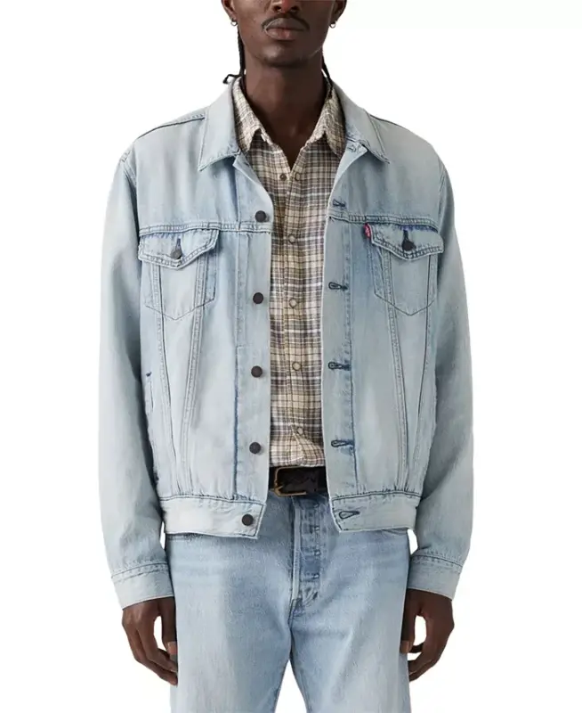 Men's Lightweight Trucker Jacket - Build A House Ltwt - 1