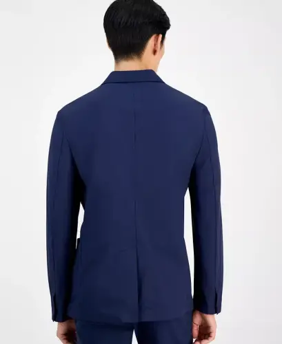 Men's Lightweight Nylon Blazer, Exclusively at Modazone - Neo Navy - 5
