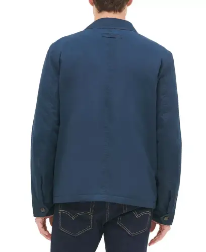 Men's Lightweight Full Zip-Front Jacket - Navy - 5