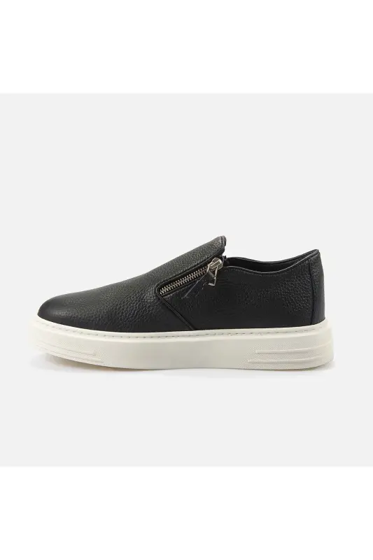 Erkek Hakiki Deri Lacivert Spor & Sneaker Ayakkabı - Laci Floter - 2