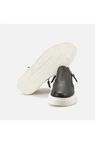 Erkek Hakiki Deri Lacivert Spor & Sneaker Ayakkabı - Laci Floter - 5