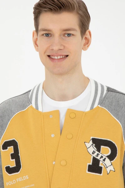 Erkek Hardal Örme Hırka 50270843-VR072-992406 - U.S. POLO ASSN. (1)