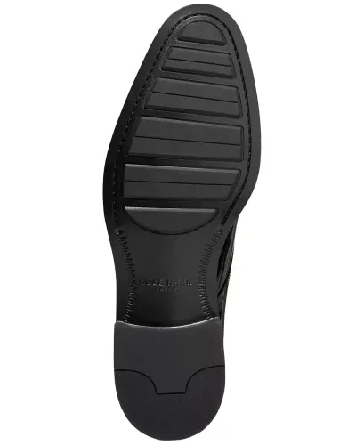 Men's Hawthorne Plain Oxford Dress Shoe - Black Patent / Black - 3