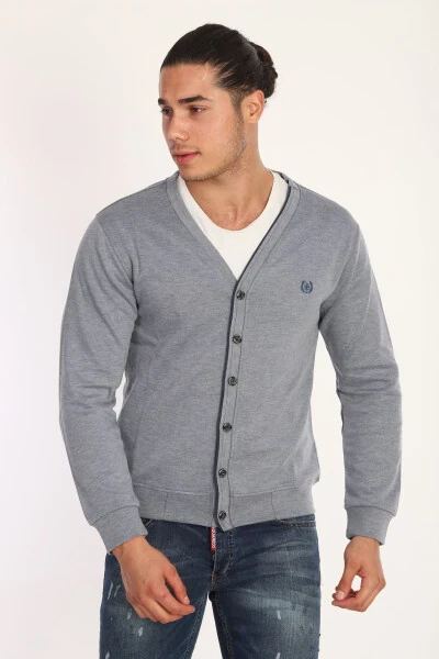 Erkek Hırka-GRİ - FİBAK (1)