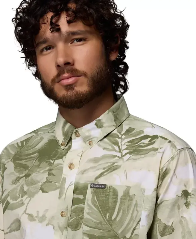 Men's Rapid Rivers Printed Shirt - SAFARI, FL - 5