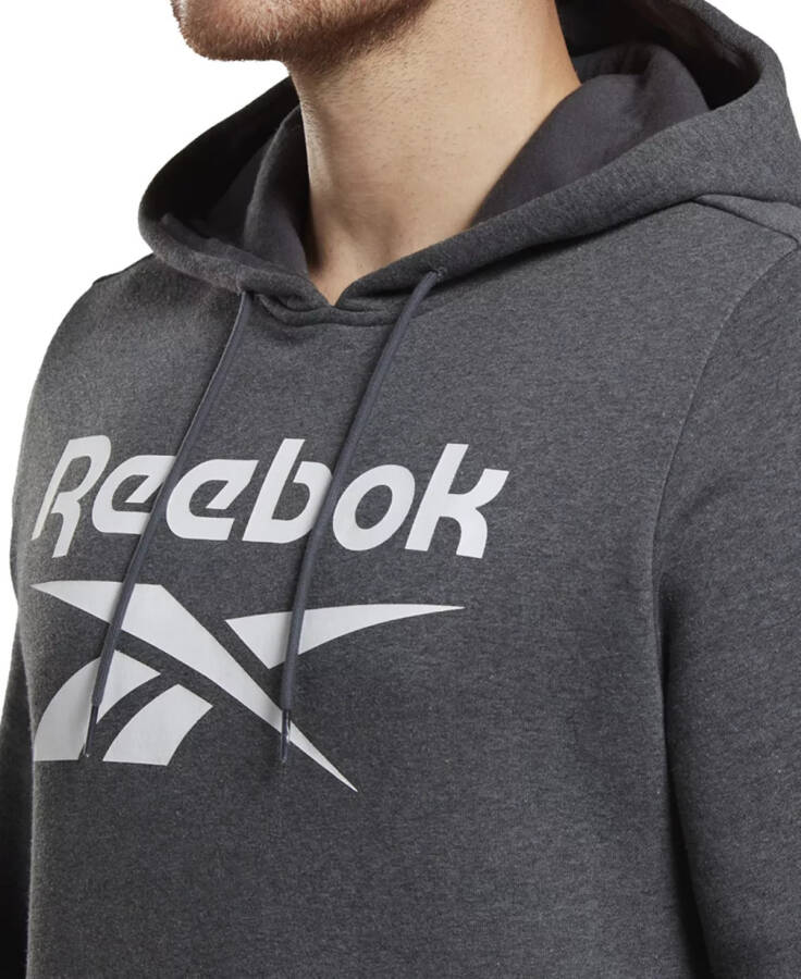 Erkek Identity Klasik Kalıp Yığılmış Logo Baskılı Polar Kapüşonlu Sweatshirt Dgh / Wht - 3