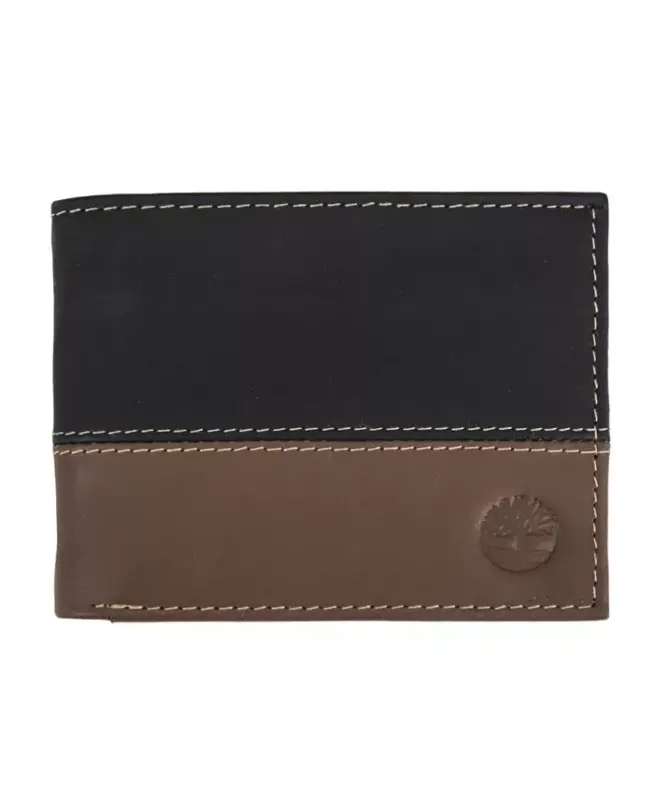 Men's Two-Tone Commuter Wallet - Brown,Black - TIMBERLAND