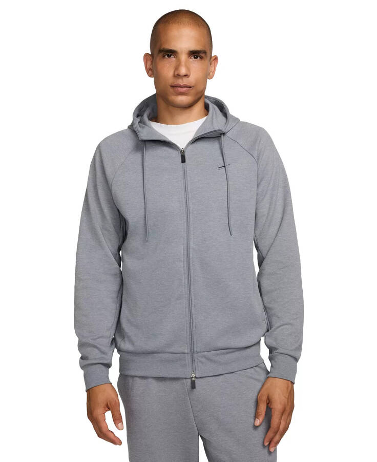 Erkek İlkokul Dri-FIT Fermuarlı Performans Kapüşonlu Cool Grey/htr/(cool Grey) - 1