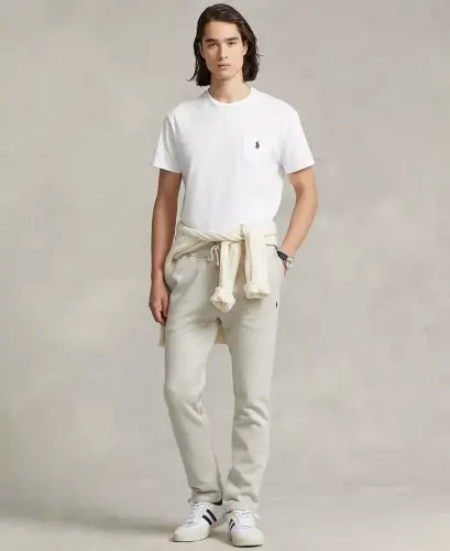 Men's Signature Fleece Sweatpant-Light Sport Heather - POLO RALPH LAUREN (1)