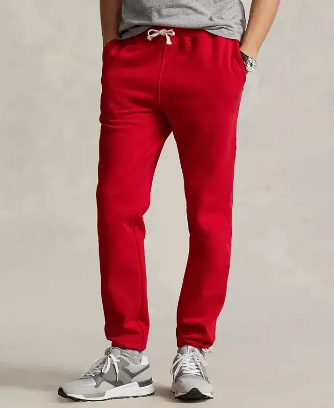 Men's Signature Fleece Sweatpant-RL2000 Red - POLO RALPH LAUREN