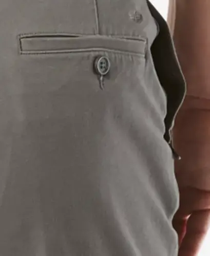 Men's Workday Smart 360 Flex Classic Fit Khaki Stretch Pants-Dark Gray - 5