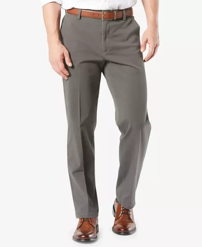 Men's Workday Smart 360 Flex Classic-Fit Stretch Pants - Dark Gray - DOCKERS
