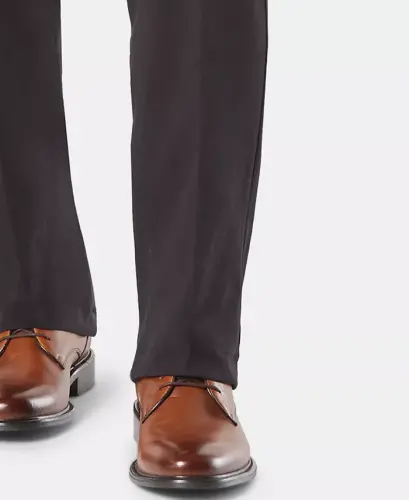 Men's Workday Smart 360 Flex Classic Fit Khaki Stretch Pants-Black - 6