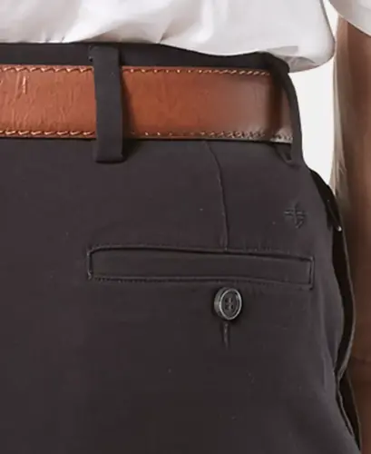 Erkek İş Günü Smart 360 Flex Klasik Kesim Haki Streç Pantolon-Siyah - 4