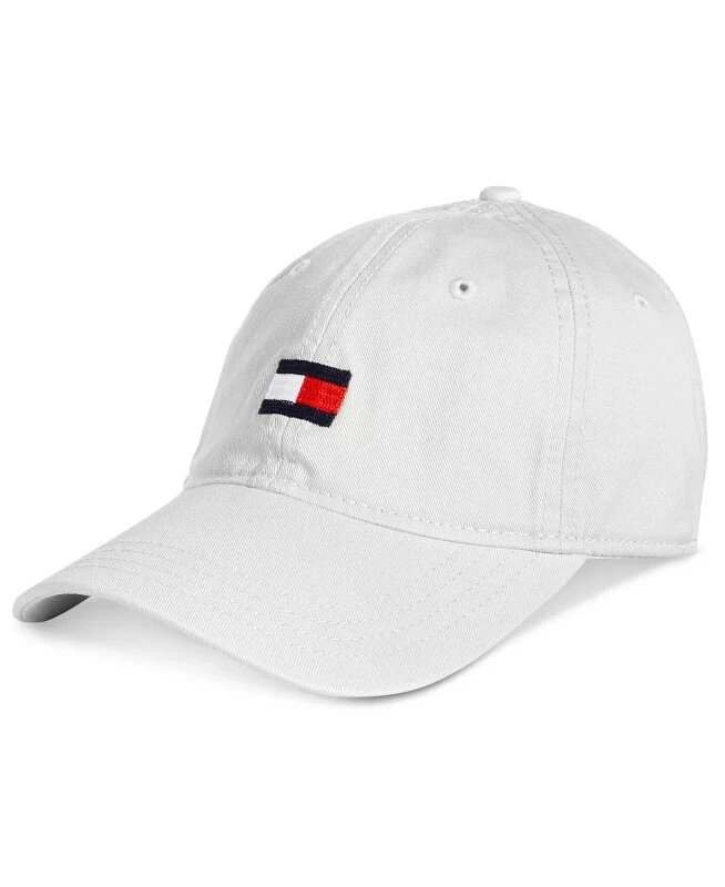Men's Embroidered Ardin Cap-Classic White - Tommy Hilfiger