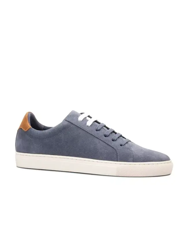 Men's Men s Jay Casual Low Top Fashion Sneaker - Blue suede - 1