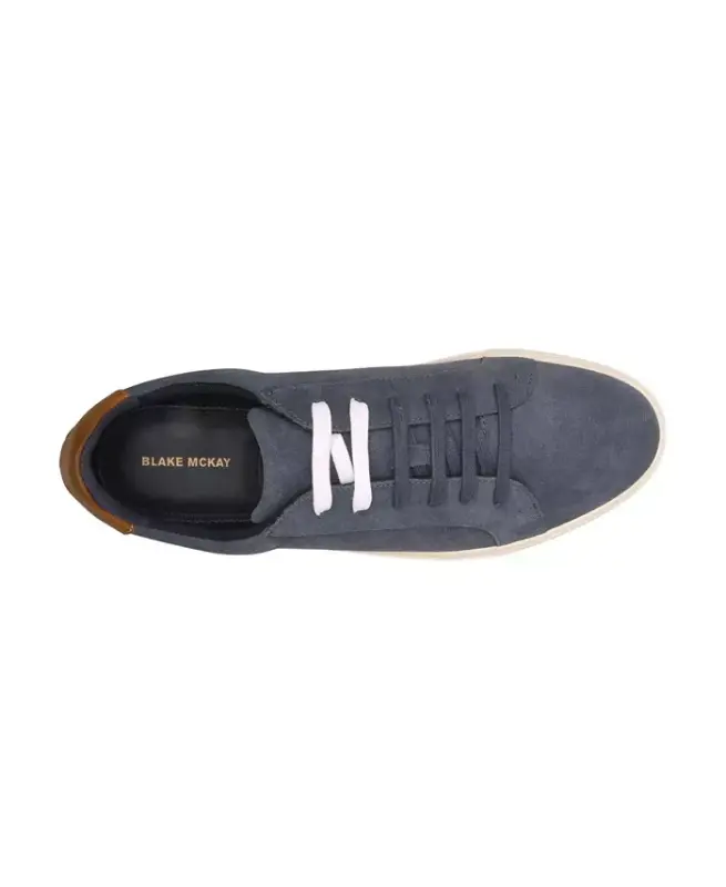 Men's Men s Jay Casual Low Top Fashion Sneaker - Blue suede - 2