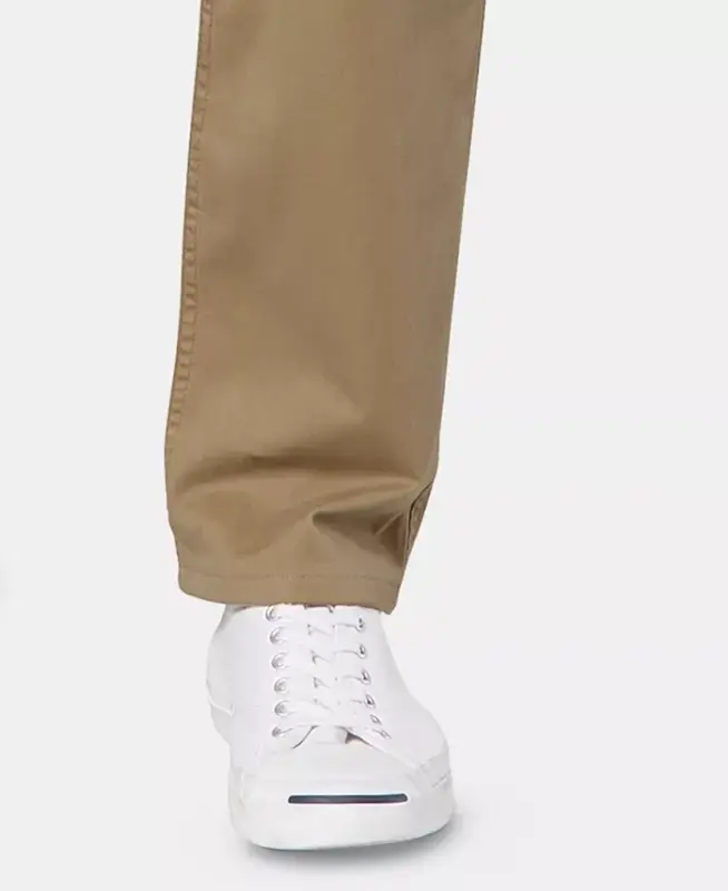 Men's Jean Cut Straight-Fit All Seasons Tech Khaki Pants - Beige Khaki - 5