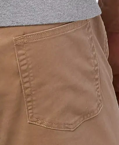 Men's Jean Cut Straight-Fit All Seasons Tech Khaki Pants - Brown - 4