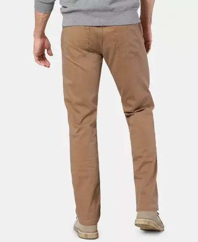 Men's Jean Cut Straight-Fit All Seasons Tech Khaki Pants - Brown - 2