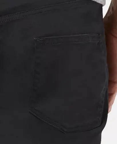 Men's Jean Cut Straight-Fit All Seasons Tech Khaki Pants - Black - 5