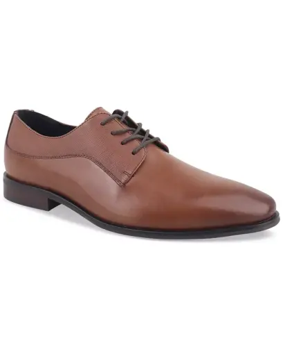 Men's Jefferson Leather Dress Shoes, Exclusively at Modazone - Burnt Copper Leather - 1