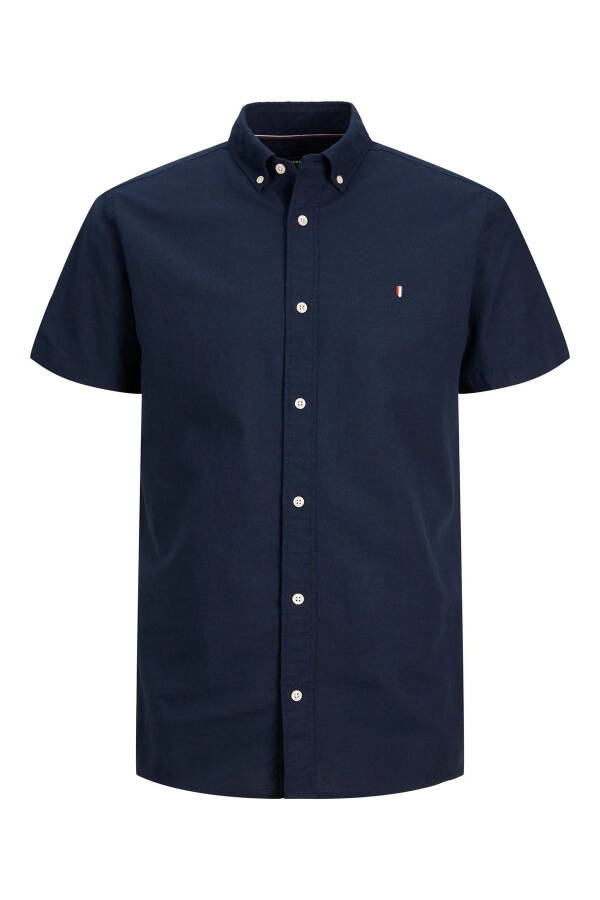 Erkek JPRBLUSUMMER SHIELD SHIRT S/S LN Gömlek-Lacivert - 2