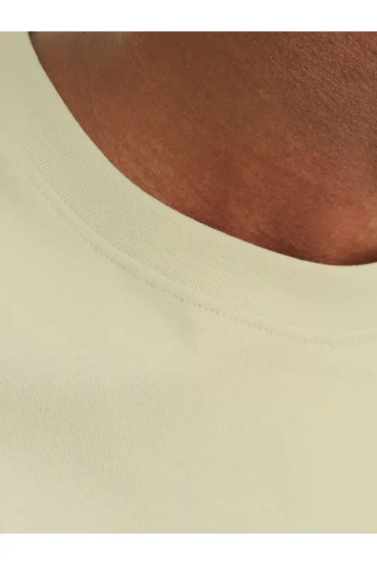 Erkek Kabartma Logo Baskili Tisört - Celadon Tint Yeşil-Celadon Tint - 4