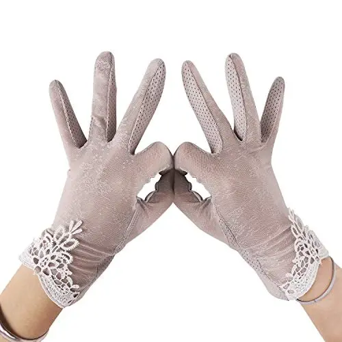 Driving Gloves for Men Women Cotton Non Slip Touchscreen UV Sun Protection Gloves for Cycling Motorcycle Camping - 4